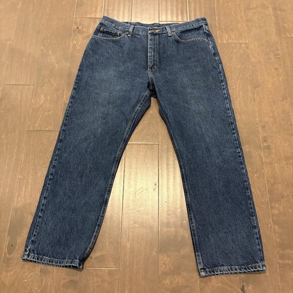 Wrangler Jeans Mens 38x29 Blue Regular Fit 96501MR Denim Straight Leg Comfort - Picture 1 of 13